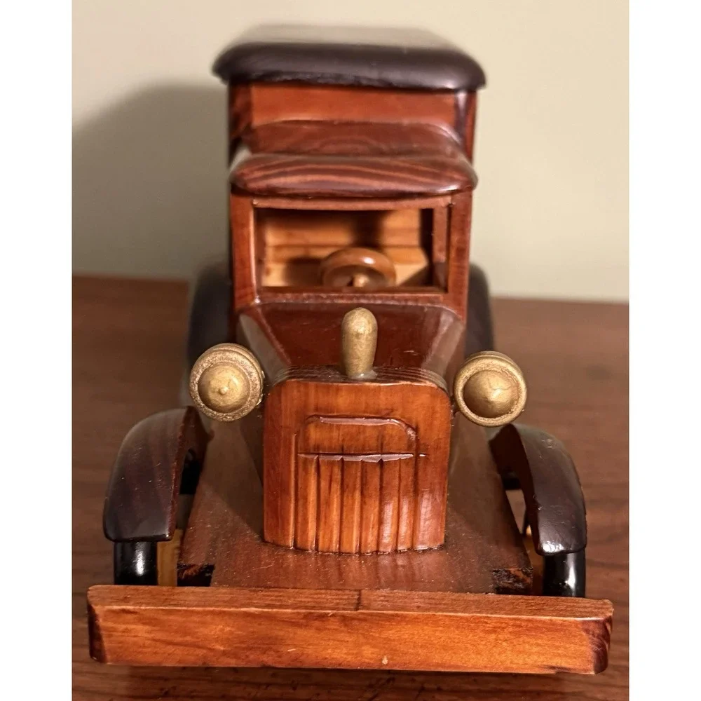 Antique Wooden Car With Storage Area‎